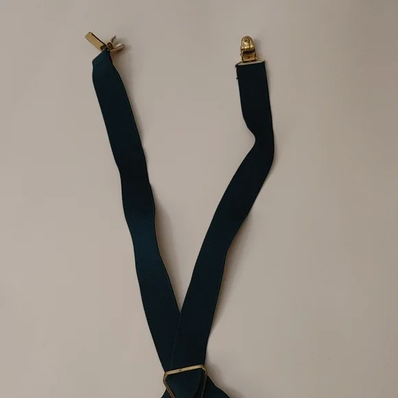 S10- Adjustable Suspenders Green - Picture 2 of 6